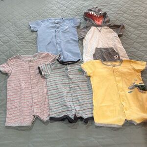 5 Carter's One Piece rompers - 18 months